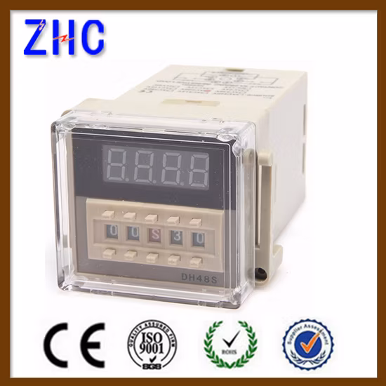 Factory Price Subtract Counter Dh48s-S/1z/2z Timer Spdt Digital Display Time Relay Dh48s