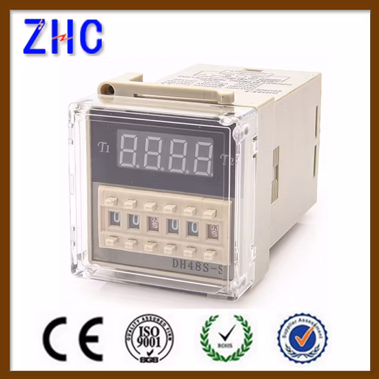 Factory Price Subtract Counter Dh48s-S/1z/2z Timer Spdt Digital Display Time Relay Dh48s