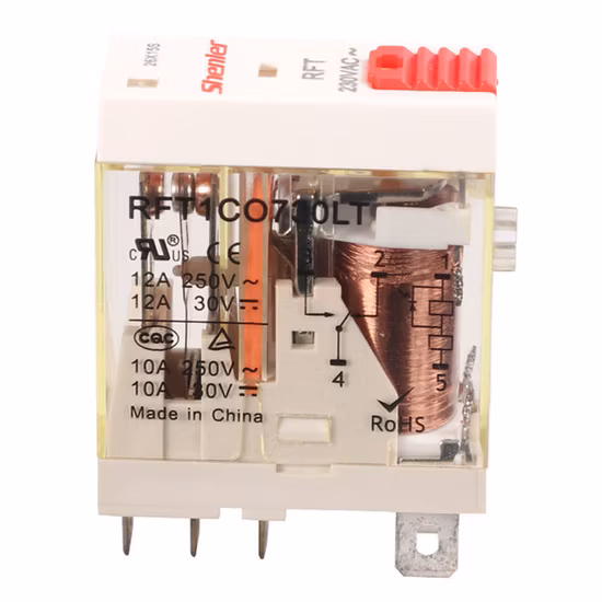 Rft1co615lt 1 Polo 12A 110VAC Set di relè a stato solido industriale Relè di interfaccia Relè sottile con LED