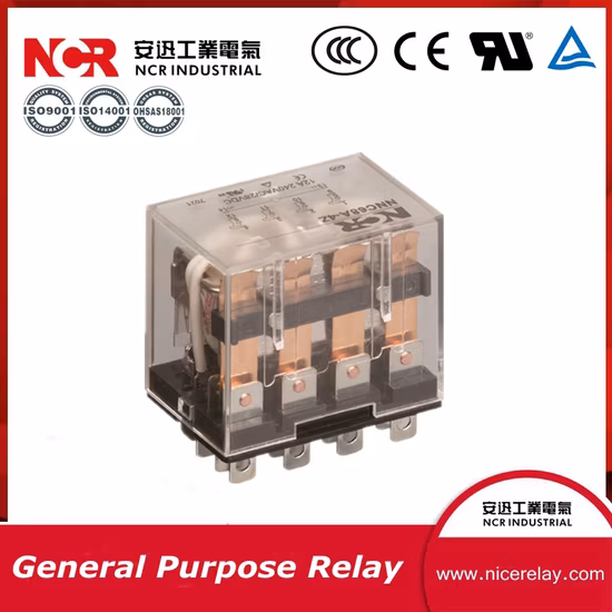 Relè di potenza 30A 80A 100A di alta qualità approvati UL CE TUV RoHS Relè Jqx62 1z 12VDC 24V Spst Spdt per uso generale